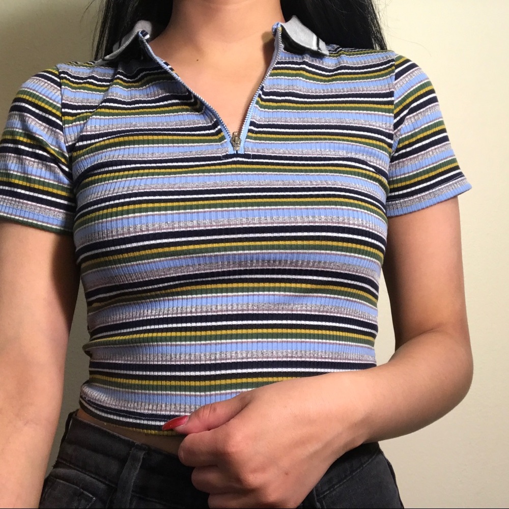 Dolls kill stripes t-shirt